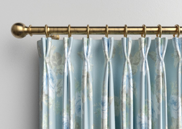 Shabby Chic by Rachel Ashwell Royal Bouquet, Blue - Made to Measure Curtains - Image 10